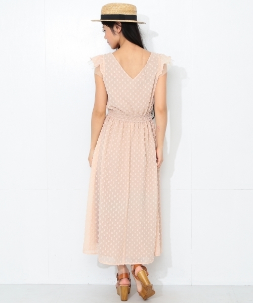 CAROLINA GLASER(カロリナ グレイサー)の「【MEG着用】CAROLINA GLASER / ドット フレンチスリーブ ワンピース(ワンピース・レディース・ブラック/ピンク・ONE SIZE)」の19枚目の写真