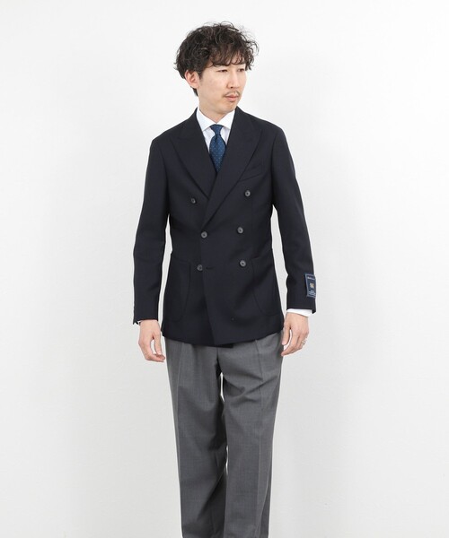 NOLLEY’S(ノーリーズ)の「《ビジカジ対応》MARTIN ホップサック ダブルジャケット 26SS(テーラードジャケット・メンズ・ダークネイビー・50/48/46/44/42)」の17枚目の写真
