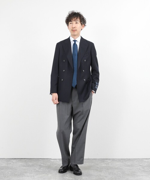 NOLLEY’S(ノーリーズ)の「《ビジカジ対応》MARTIN ホップサック ダブルジャケット 26SS(テーラードジャケット・メンズ・ダークネイビー・50/48/46/44/42)」の20枚目の写真
