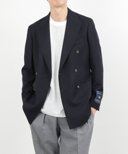 NOLLEY’S(ノーリーズ)の「《ビジカジ対応》MARTIN ホップサック ダブルジャケット 26SS(テーラードジャケット・メンズ・ダークネイビー・50/48/46/44/42)」の21枚目の写真
