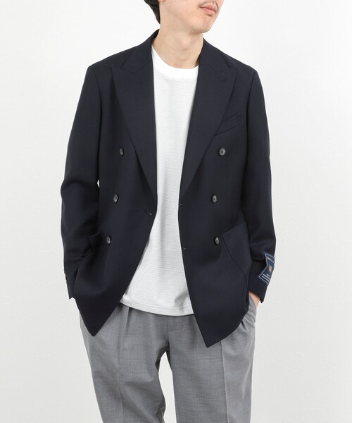 NOLLEY’S(ノーリーズ)の「《ビジカジ対応》MARTIN ホップサック ダブルジャケット 26SS(テーラードジャケット・メンズ・ダークネイビー・50/48/46/44/42)」の22枚目の写真