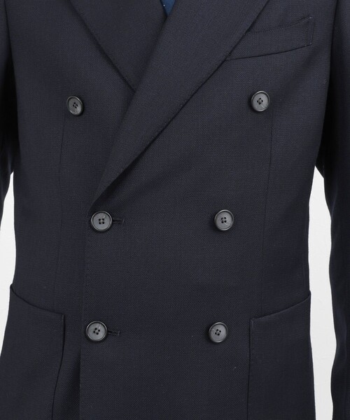 NOLLEY’S(ノーリーズ)の「【Martin Sons&Co.社製生地使用】ホップサック ダブルジャケット 26SS《ビジカジ対応》(テーラードジャケット・メンズ・ダークネイビー・50/48/46/44/42)」の14枚目の写真