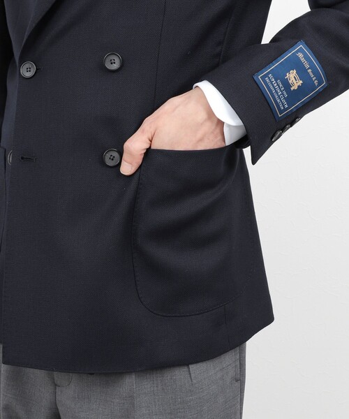 NOLLEY’S(ノーリーズ)の「【Martin Sons&Co.社製生地使用】ホップサック ダブルジャケット 26SS《ビジカジ対応》(テーラードジャケット・メンズ・ダークネイビー・50/48/46/44/42)」の16枚目の写真