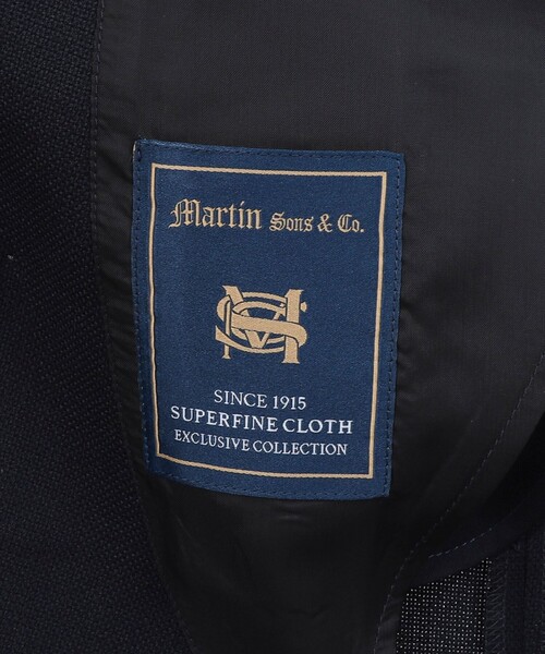 NOLLEY’S(ノーリーズ)の「【Martin Sons&Co.社製生地使用】ホップサック ダブルジャケット 26SS《ビジカジ対応》(テーラードジャケット・メンズ・ダークネイビー・50/48/46/44/42)」の22枚目の写真