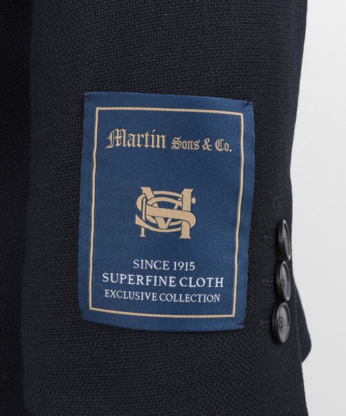 NOLLEY’S(ノーリーズ)の「《ビジカジ対応》MARTIN ホップサック ダブルジャケット 26SS(テーラードジャケット・メンズ・ダークネイビー・50/48/46/44/42)」の3枚目の写真