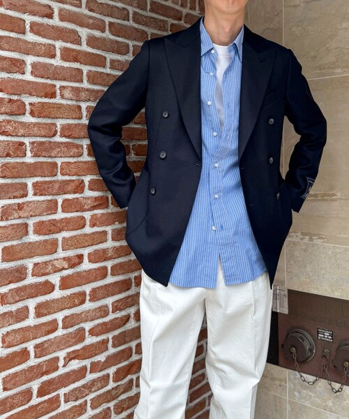 NOLLEY’S(ノーリーズ)の「《ビジカジ対応》MARTIN ホップサック ダブルジャケット 26SS(テーラードジャケット・メンズ・ダークネイビー・50/48/46/44/42)」の16枚目の写真