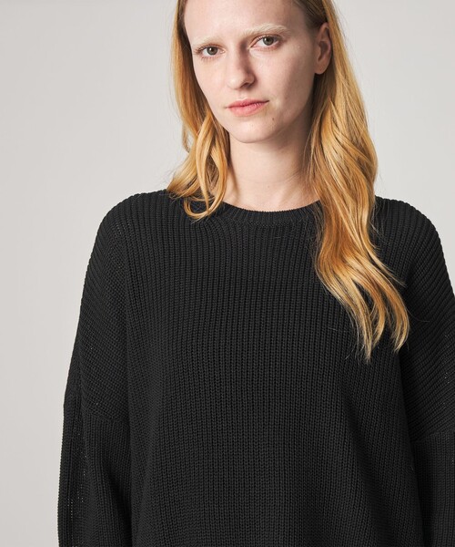 Steven Alan（スティーブンアラン）の「＜Steven Alan＞コットン リブ プルオーバー ニット（ニット/セーター・レディース・オフホワイト/ブラック・FREE）」の5枚目の写真