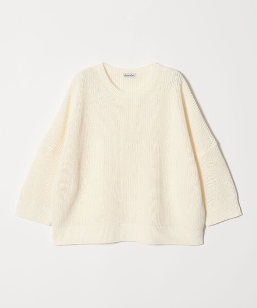 Steven Alan(スティーブンアラン)の「<Steven Alan>コットン リブ プルオーバー ニット(ニット/セーター・レディース・オフホワイト/ブラック・FREE)」の4枚目の写真