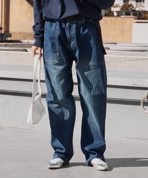 Gramicci(グラミチ)の「Gramicci/グラミチ STRETCH DENIM LOOSE TAPERED RIDGE PANT テーパード ワイドストレッチデニムパンツ 2026年 夏 夏服 秋服(デニムパンツ・メンズ・ブルー/ダークブルー/ワンウォッシュ・S/M/L/XL)」の21枚目の写真