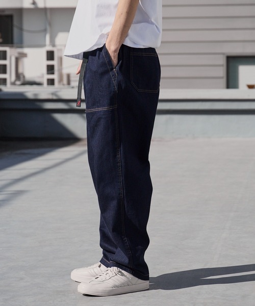 Gramicci(グラミチ)の「Gramicci/グラミチ STRETCH DENIM LOOSE TAPERED RIDGE PANT テーパード ワイドストレッチデニムパンツ 2026年 夏 夏服 秋服(デニムパンツ・メンズ・ブルー/ダークブルー/ワンウォッシュ・S/M/L/XL)」の17枚目の写真