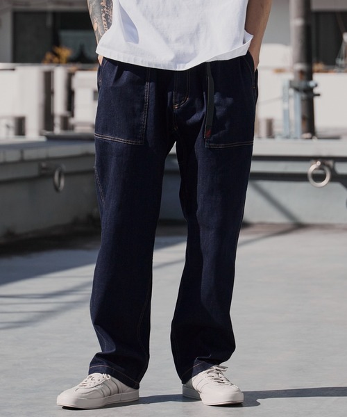 Gramicci(グラミチ)の「Gramicci/グラミチ STRETCH DENIM LOOSE TAPERED RIDGE PANT テーパード ワイドストレッチデニムパンツ 2026年 夏 夏服 秋服(デニムパンツ・メンズ・ブルー/ダークブルー/ワンウォッシュ・S/M/L/XL)」の18枚目の写真