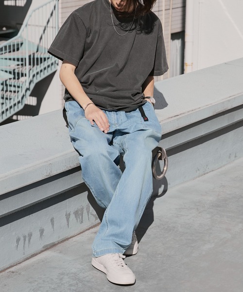 Gramicci（グラミチ）の「Gramicci/グラミチ STRETCH DENIM LOOSE TAPERED RIDGE PANT テーパード ワイドストレッチデニムパンツ 2026年春夏（デニムパンツ・メンズ・ブルー/ダークブルー/ワンウォッシュ・S/M/L/XL）」の10枚目の写真