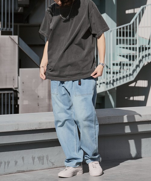 Gramicci（グラミチ）の「Gramicci/グラミチ STRETCH DENIM LOOSE TAPERED RIDGE PANT テーパード ワイドストレッチデニムパンツ 2026年春夏（デニムパンツ・メンズ・ブルー/ダークブルー/ワンウォッシュ・S/M/L/XL）」の11枚目の写真