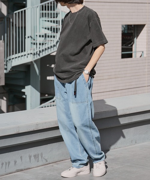 Gramicci（グラミチ）の「Gramicci/グラミチ STRETCH DENIM LOOSE TAPERED RIDGE PANT テーパード ワイドストレッチデニムパンツ 2026年春夏（デニムパンツ・メンズ・ブルー/ダークブルー/ワンウォッシュ・S/M/L/XL）」の13枚目の写真