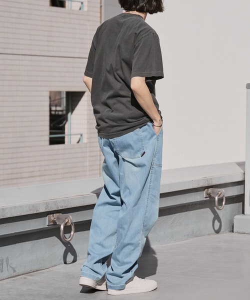 Gramicci（グラミチ）の「Gramicci/グラミチ STRETCH DENIM LOOSE TAPERED RIDGE PANT テーパード ワイドストレッチデニムパンツ 2026年春夏（デニムパンツ・メンズ・ブルー/ダークブルー/ワンウォッシュ・S/M/L/XL）」の14枚目の写真