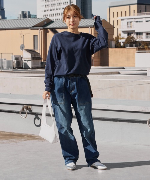 グラミチ　ワイドデニムパンツ　L Gramicci（グラミチ）の「Gramicci/グラミチ STRETCH DENIM LOOSE