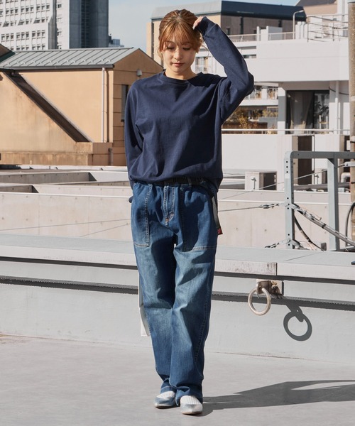 Gramicci（グラミチ）の「Gramicci/グラミチ STRETCH DENIM LOOSE TAPERED RIDGE PANT テーパード ワイドストレッチデニムパンツ 2026年春夏（デニムパンツ・メンズ・ブルー/ダークブルー/ワンウォッシュ・S/M/L/XL）」の19枚目の写真