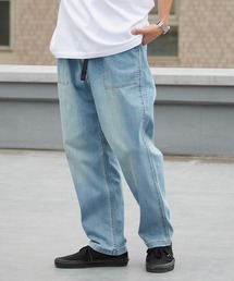 Gramicci（グラミチ）の「Gramicci/グラミチ STRETCH DENIM LOOSE TAPERED RIDGE PANT テーパード ワイドストレッチデニムパンツ 2026年春夏（デニムパンツ）」
