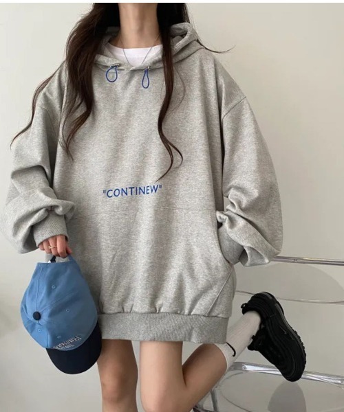Lips（リップス）の「CONTINEWプリントプルパーカー/チビロゴ/薄手（パーカー・レディース・ホワイト/ブラック/グレー・FREE）」の11枚目の写真