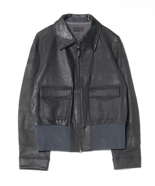 ANTHEM A(アンセムエー)の「【ANTHEM A】 CRACK TERRY BLOUSON(ブルゾン・メンズ・ダークネイビー・MEDIUM/LARGE)」の1枚目の写真