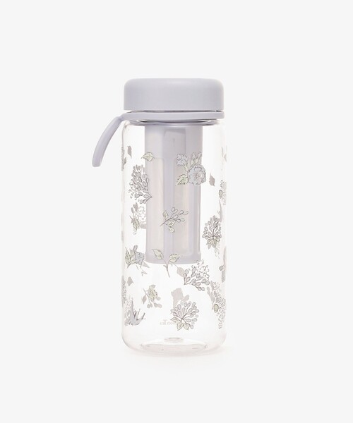 セール】フラワーアート茶漉し付きクリアボトル 550ml（グラス