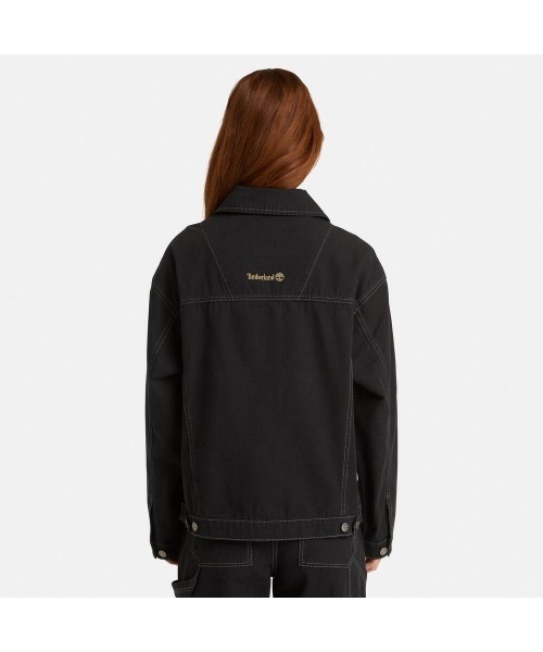 Timberland(ティンバーランド)の「キャンバス トラッカー ジャケット レディース(その他アウター・レディース・ブラック・LARGE/MEDIUM/SMALL)」の4枚目の写真