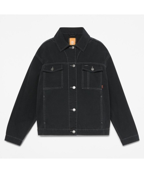 Timberland(ティンバーランド)の「キャンバス トラッカー ジャケット レディース(その他アウター・レディース・ブラック・LARGE/MEDIUM/SMALL)」の5枚目の写真