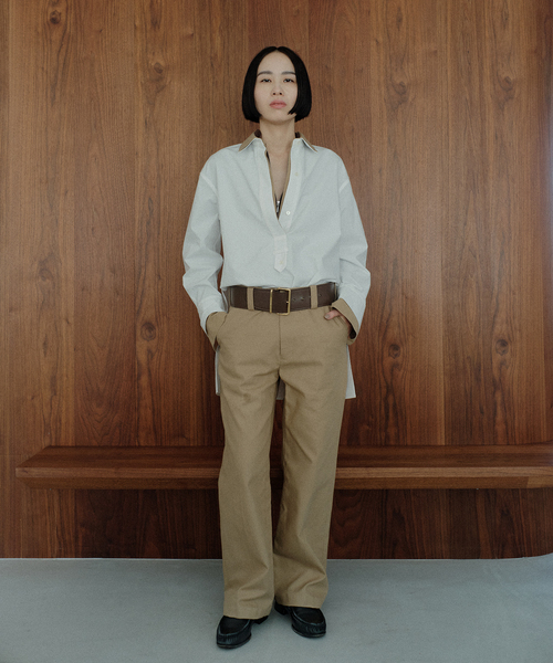 JOURNAL STANDARD（ジャーナルスタンダード）の「別注【Ayumi.Hamamoto×JOURNALSTANDARD】A/HレイヤードカラーSH（シャツ/ブラウス・レディース・ホワイト/ブルー・FREE）」の12枚目の写真