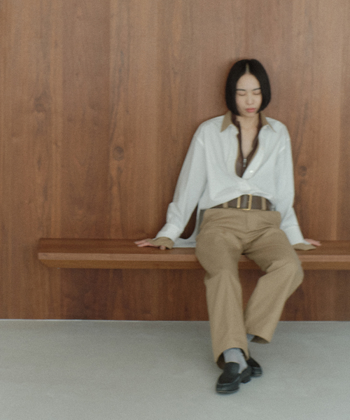 JOURNAL STANDARD（ジャーナルスタンダード）の「別注【Ayumi.Hamamoto×JOURNALSTANDARD】A/HレイヤードカラーSH（シャツ/ブラウス・レディース・ホワイト/ブルー・FREE）」の13枚目の写真