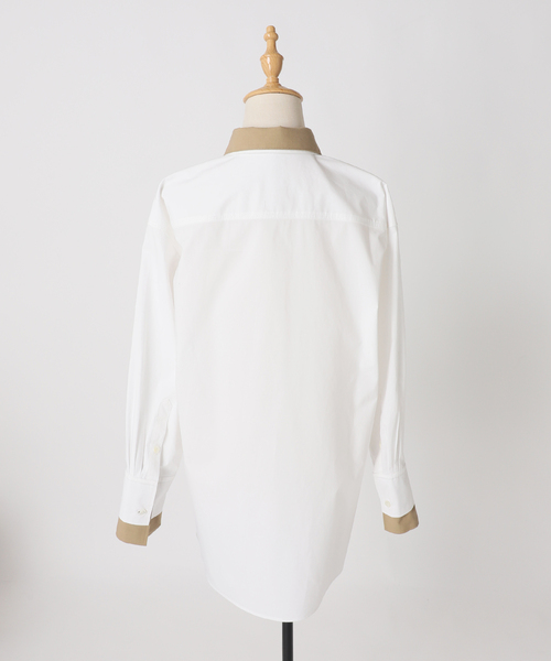 JOURNAL STANDARD（ジャーナルスタンダード）の「別注【Ayumi.Hamamoto×JOURNALSTANDARD】A/HレイヤードカラーSH（シャツ/ブラウス・レディース・ホワイト/ブルー・FREE）」の17枚目の写真