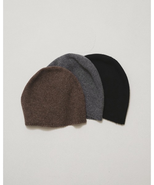 TODAYFUL(トゥデイフル)の「Seamless Cashmere Beanie(ニットキャップ/ビーニー・レディース・チャコールグレー/ブラック/モカ・FREE)」の11枚目の写真