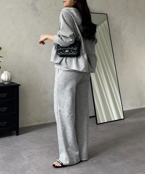 prose verse(プロズヴェール)の「ペプラムダブルジップパーカー(パーカー・レディース・ブラック/グレー・MEDIUM/LARGE)」の15枚目の写真