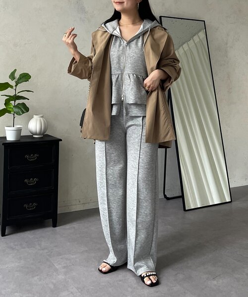 prose verse(プロズヴェール)の「ペプラムダブルジップパーカー(パーカー・レディース・ブラック/グレー・MEDIUM/LARGE)」の8枚目の写真