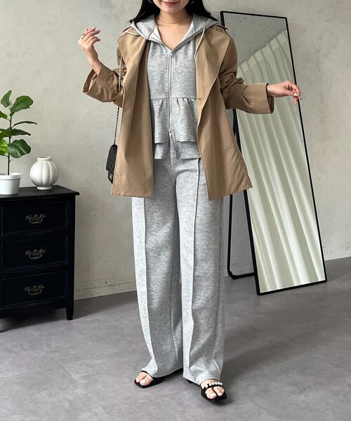 prose verse(プロズヴェール)の「ペプラムダブルジップパーカー(パーカー・レディース・ブラック/グレー・MEDIUM/LARGE)」の9枚目の写真