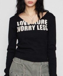 LAGUA GEM（ラグアジェム）の「V NECK IMAPCT PRINT トップス（Tシャツ