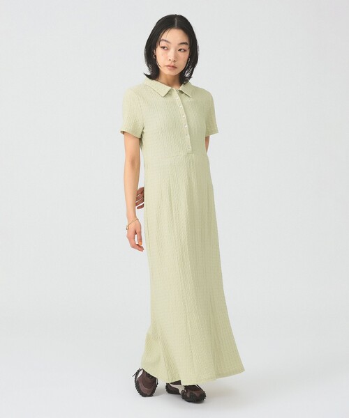 Ray BEAMS(レイビームス)の「カット ジャカード マーメイド ワンピース(ワンピース・レディース・ダークブラウン/クリーム・ONE SIZE)」の5枚目の写真