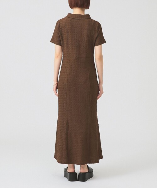 Ray BEAMS(レイビームス)の「カット ジャカード マーメイド ワンピース(ワンピース・レディース・ダークブラウン/クリーム・ONE SIZE)」の10枚目の写真