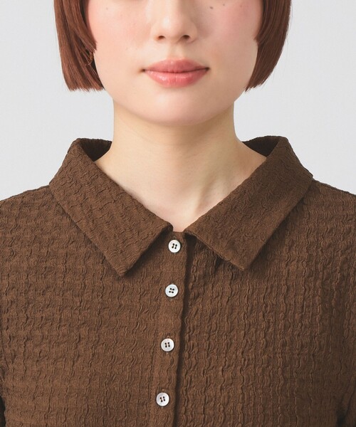 Ray BEAMS(レイビームス)の「カット ジャカード マーメイド ワンピース(ワンピース・レディース・ダークブラウン/クリーム・ONE SIZE)」の11枚目の写真