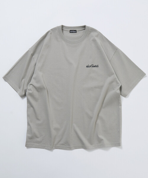 FREAK'S STORE(フリークスストア)の「限定展開 WILD THINGS×FREAK'S STORE ワイルドシングス 別注 ビッグシルエット マウンテンモチーフ バックプリント Tシャツ(Tシャツ/カットソー・メンズ・ホワイト/アッシュグレー/グレイッシュベージュ/ブラック・LARGE/MEDIUM/SMALL)」の21枚目の写真