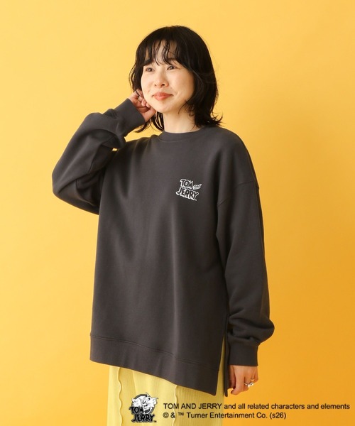 LEPSIM（レプシィム）の「【産前・産後対応】マタニティ／トムとジェリースウェット　632799（マタニティウェア/グッズ・レディース・チャコールグレー/グレー/アイボリー・FREE）」の3枚目の写真