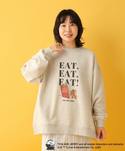 LEPSIM（レプシィム）の「【産前・産後対応】マタニティ／トムとジェリースウェット　632799（マタニティウェア/グッズ・レディース・チャコールグレー/グレー/アイボリー・FREE）」の4枚目の写真