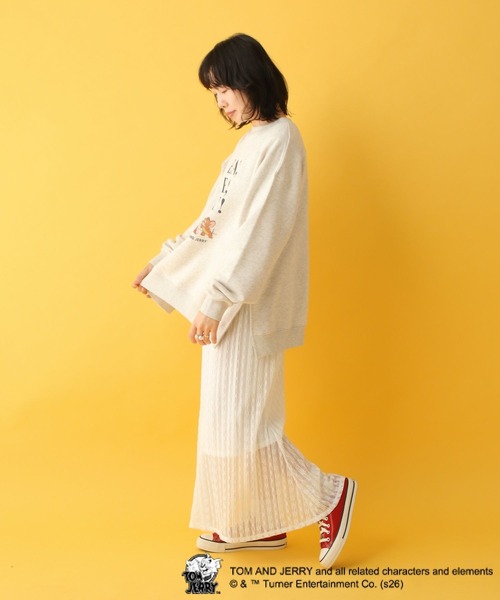 LEPSIM（レプシィム）の「【産前・産後対応】マタニティ／トムとジェリースウェット　632799（マタニティウェア/グッズ・レディース・チャコールグレー/グレー/アイボリー・FREE）」の10枚目の写真