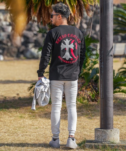 adamsJUGGLER（アダムスジャグラー）の「RTEGシェニールクロスロンティー（Tシャツ/カットソー・メンズ・ホワイト/ブラック・XL/L/M/S/XXL）」の10枚目の写真