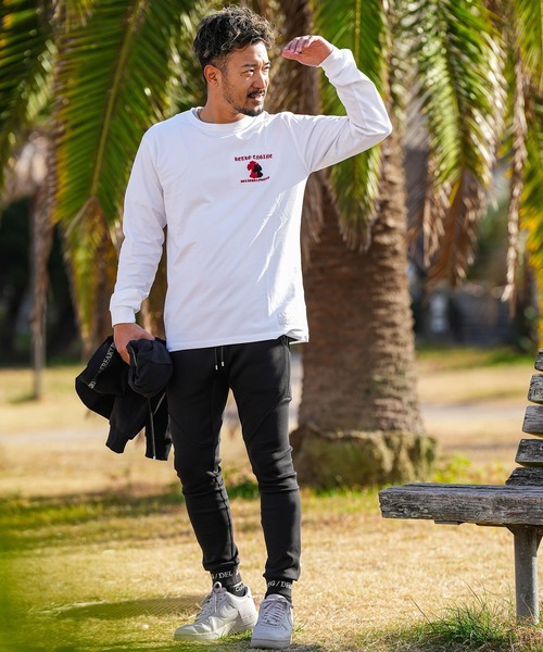 adamsJUGGLER（アダムスジャグラー）の「RTEGシェニールクロスロンティー（Tシャツ/カットソー・メンズ・ホワイト/ブラック・XL/L/M/S/XXL）」の3枚目の写真
