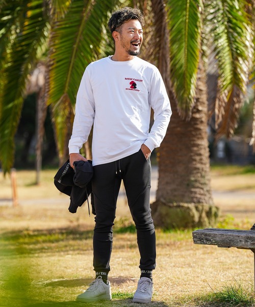 adamsJUGGLER（アダムスジャグラー）の「RTEGシェニールクロスロンティー（Tシャツ/カットソー・メンズ・ホワイト/ブラック・XL/L/M/S/XXL）」の5枚目の写真