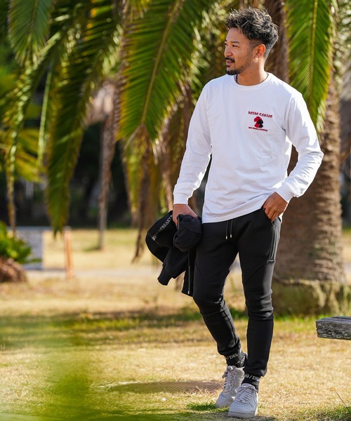 adamsJUGGLER（アダムスジャグラー）の「RTEGシェニールクロスロンティー（Tシャツ/カットソー・メンズ・ホワイト/ブラック・XL/L/M/S/XXL）」の7枚目の写真