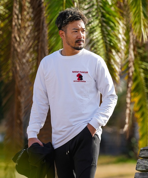 adamsJUGGLER（アダムスジャグラー）の「RTEGシェニールクロスロンティー（Tシャツ/カットソー・メンズ・ホワイト/ブラック・XL/L/M/S/XXL）」の13枚目の写真