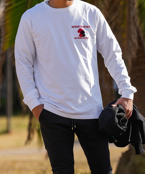 adamsJUGGLER（アダムスジャグラー）の「RTEGシェニールクロスロンティー（Tシャツ/カットソー・メンズ・ホワイト/ブラック・XL/L/M/S/XXL）」の14枚目の写真