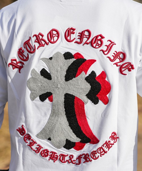 adamsJUGGLER（アダムスジャグラー）の「RTEGシェニールクロスロンティー（Tシャツ/カットソー・メンズ・ホワイト/ブラック・XL/L/M/S/XXL）」の22枚目の写真