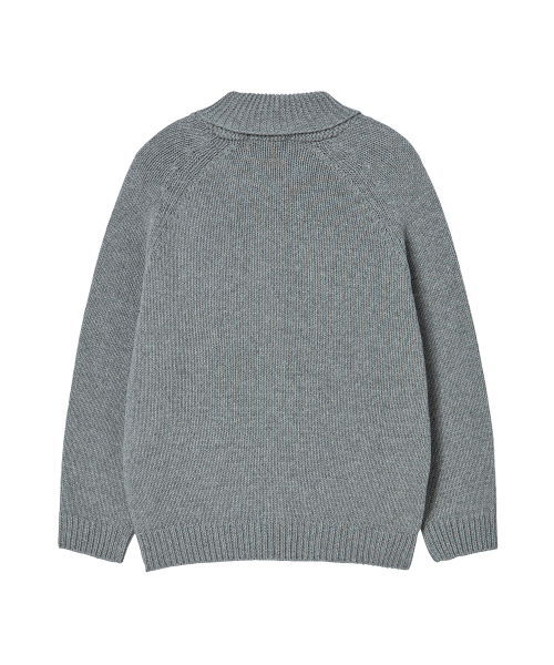 Beyond Closet（-）の「[COLLECTION LINE] ハンドメイドディテールヴィンテージリグニットジャンパーグレー（その他アウター・メンズ・その他・LARGE/MEDIUM）」の4枚目の写真
